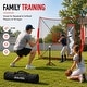 preview thumbnail 9 of 10, Zealfeel 7 x 7 ft Baseball Net Set: Batting Tee, Dummy Batter, 2 Strike Zones & Carry Bag - 7 x 7 ft