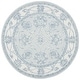 preview thumbnail 34 of 35, SAFAVIEH Handmade Micro-Loop Shakti Modern Wool Rug 5' Round - Light Blue/Ivory