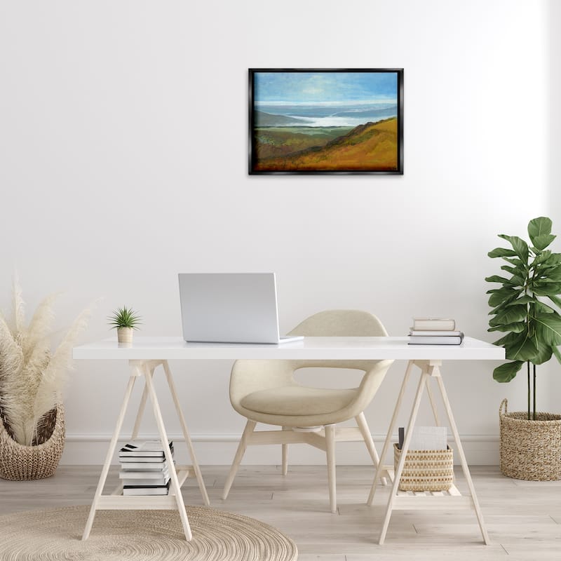 Stupell Vast Serene Hills Framed Floater Canvas Wall Art Design By Dita Jacobovitz