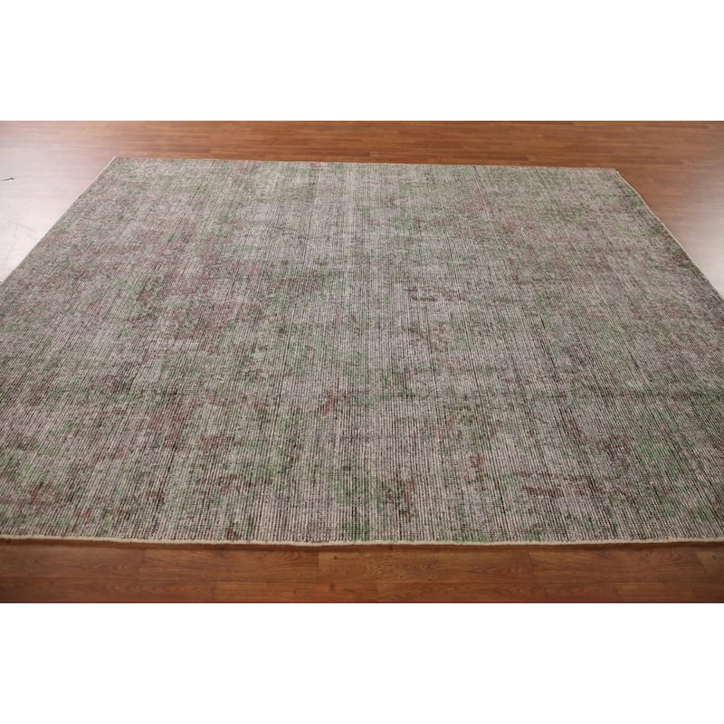 Multi-Color Modern Abstract Area Rug Handmade Wool Carpet - 8'0"x 10'0"