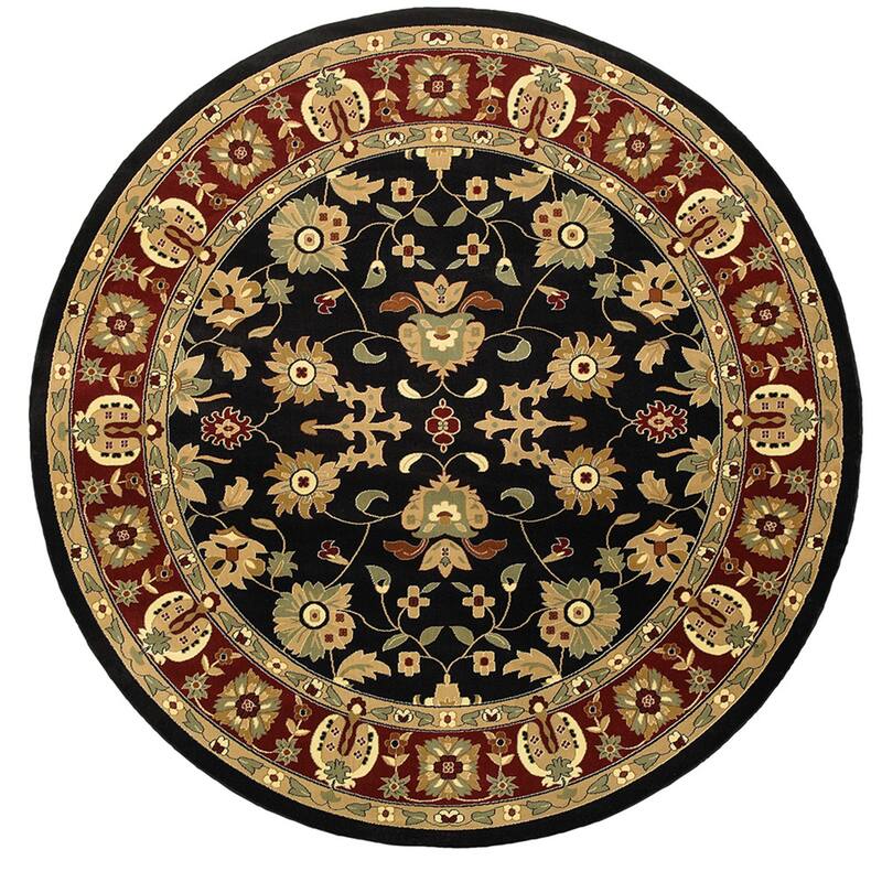 Geometric Floral Traditional Stain Resistant Woven Area Rug - 74' X '74' X '0.5