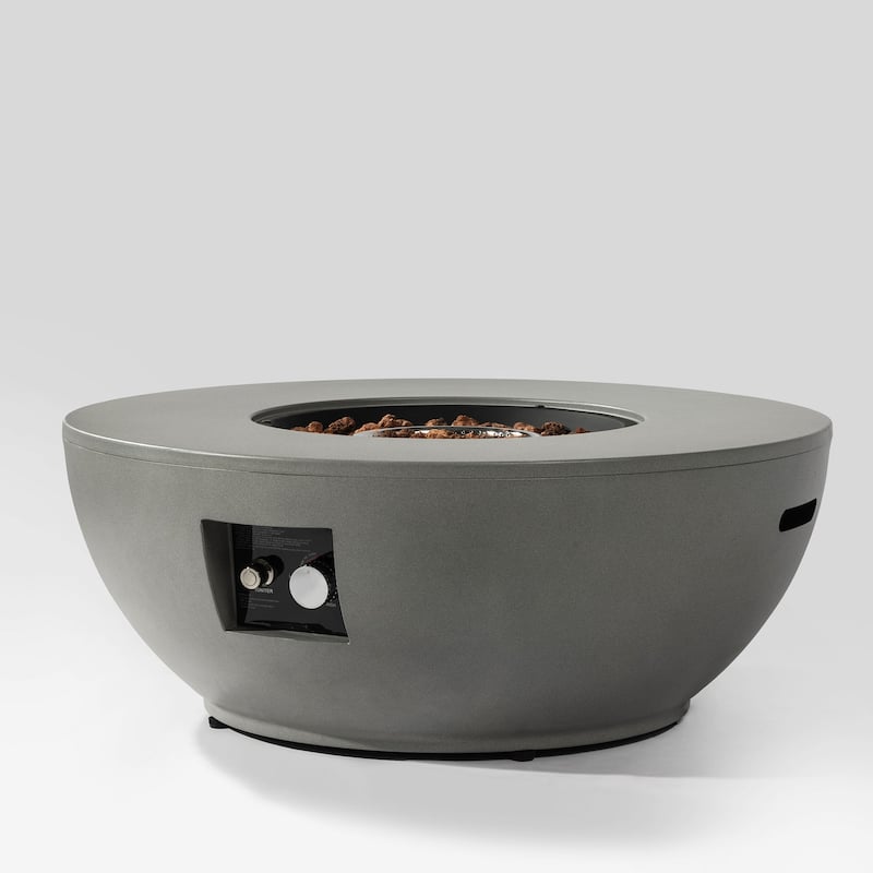 GDFStudio - Summit Steel Propane Fire Bowl with Tank Holder