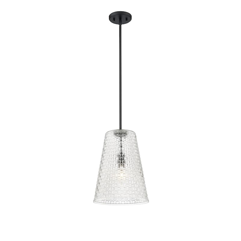 Saben 1-Light Pendant Light - Matte Black - 11
