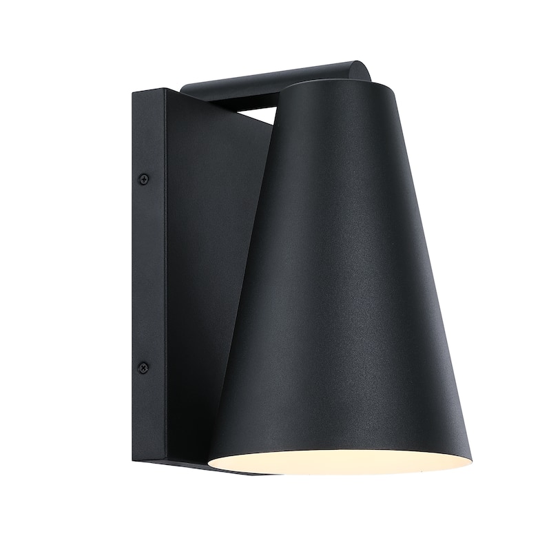 Cedar Mist Black Dark Sky Outdoor Hardwired Wall Sconce - 11.75