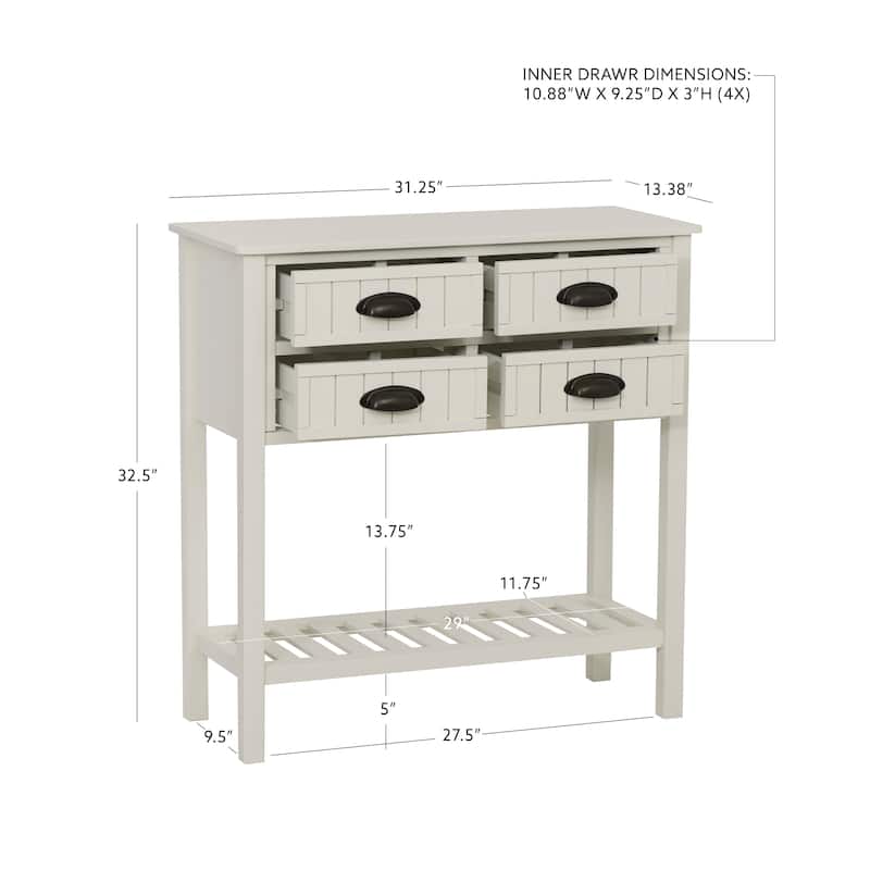 Crestway Antique Solid Wood Entryway Console Table