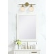 preview thumbnail 8 of 11, Elegant Lighting Gene 2 Light 19" Wide Bathroom Vanity Light with
