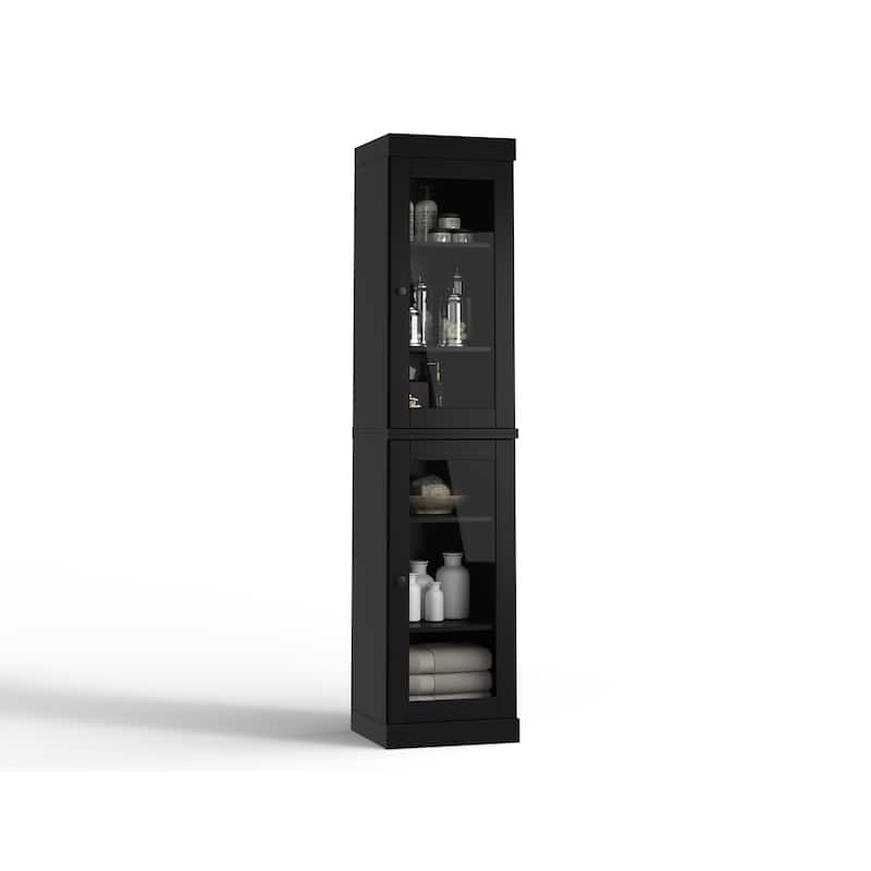 100% Solid Wood 16.5" Bathroom Cabinet with Optional Doors by Palace Imports