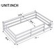 preview thumbnail 4 of 10, Grey Floor Bed with Fence,Wood Kids Bed,Twin Size
