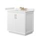 Option White / White Quartz Top / Satin Bronze Hardware