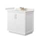 Option White / White Quartz Top / Satin Bronze Hardware