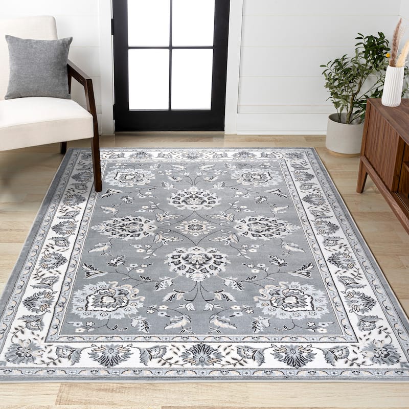 JONATHAN Y Scala French Cottage Area Rug - 8 X 10 - Gray/Cream