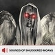 preview thumbnail 6 of 18, Haunted Hill Farm Lifesize Animatronic Haunted Angel Statue with Lights and Sound, Indoor/Covered Outdoor Halloween Decoration