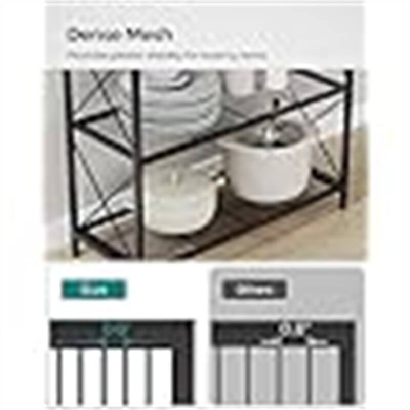 Metal Storage Rack - 12.6"D x 31.5"W x 57.3"H