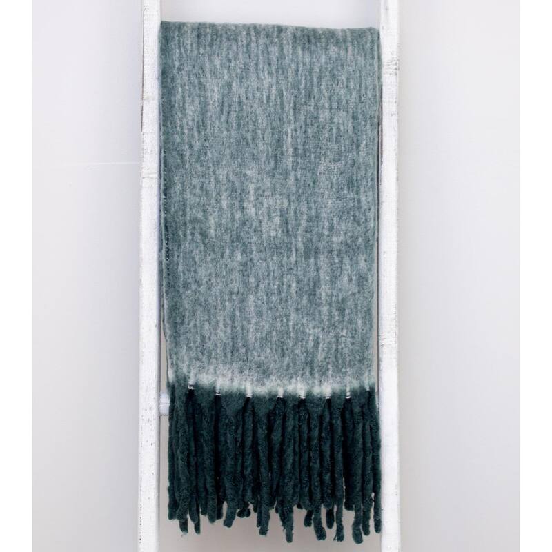 Super Soft Gray Soft Solid Color Handloomed Throw Blanket