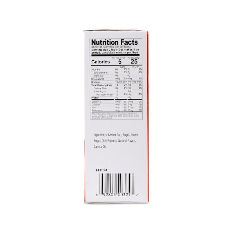 Turkey Perfect by Fire & Flavor All-Natural Sweet Heat Brine Kit, Includes Brining Bag, 14.4oz