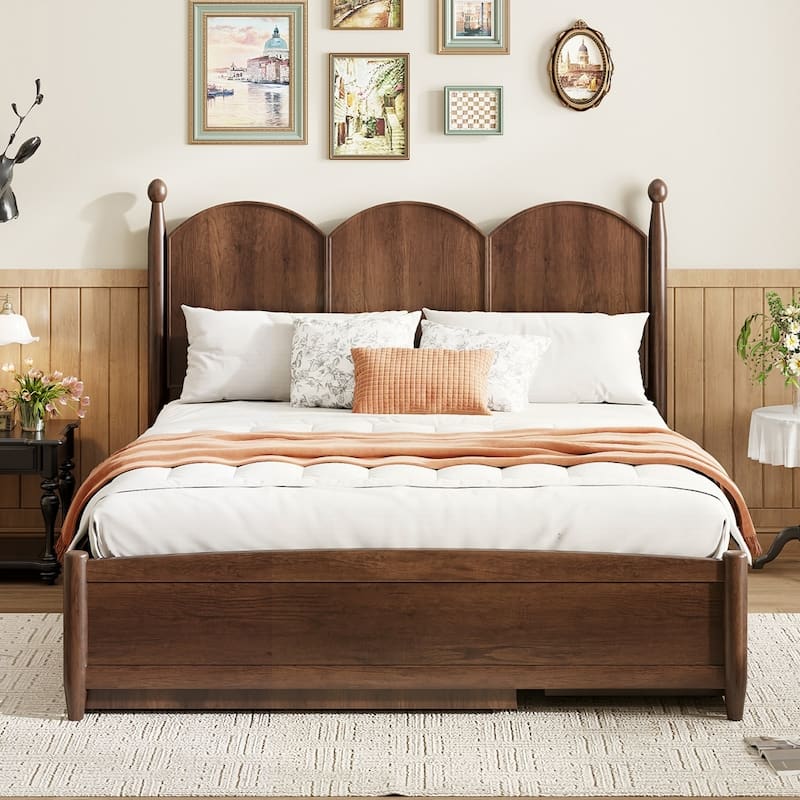 Platform Bed With with 2 Big Drawers