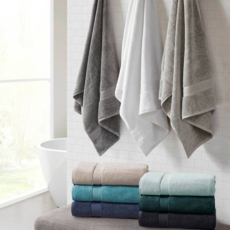 Ultra-Soft One hundred percent Cotton Absorbent Towel Set 34x68" - 2PK