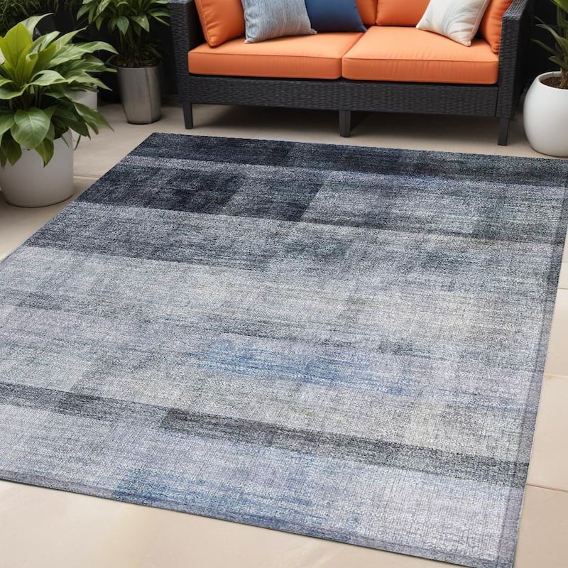 Alrito Ombre Weather Resistant Blended Style Outdoor Rug - 5' X 8' - Multi