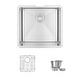 preview thumbnail 2 of 21, Undermount 19" Single-Bowl Stainless Steel Kitchen Sink S-308XG - 19" x 18" x 10"