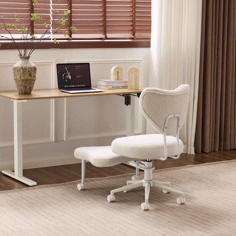 Meditation chair, an ergonomic cross-legged seating chair with lumbar support and a height-adjustable seat cushion