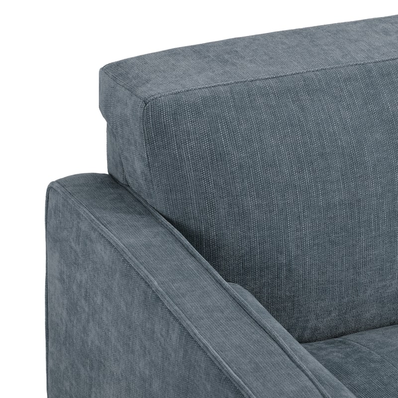 62.5'' W Corduroy Couch Upholstered Square Arm Sofa