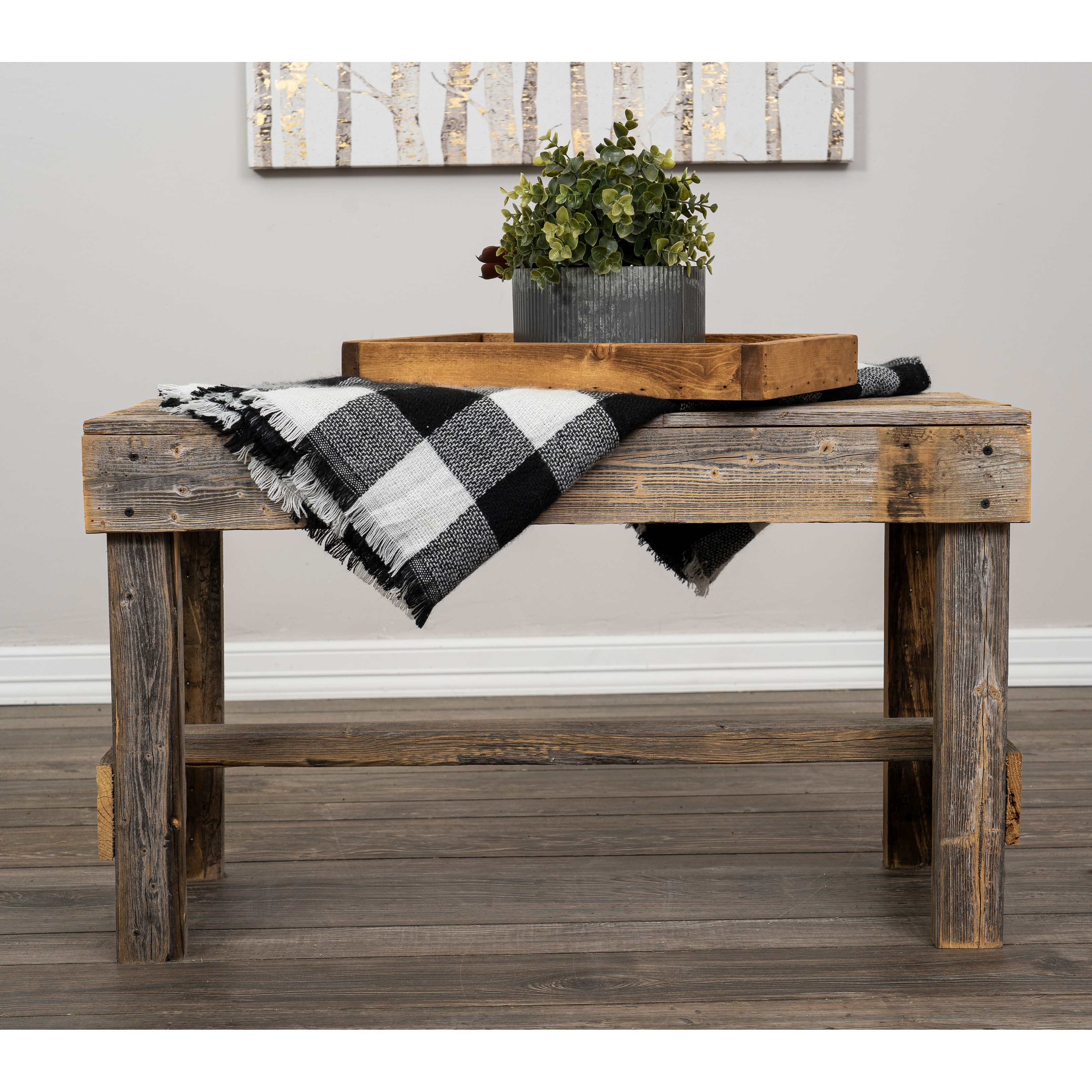 Del Hutson Designs Handmade Barnwood Bench On Sale Overstock 21030637