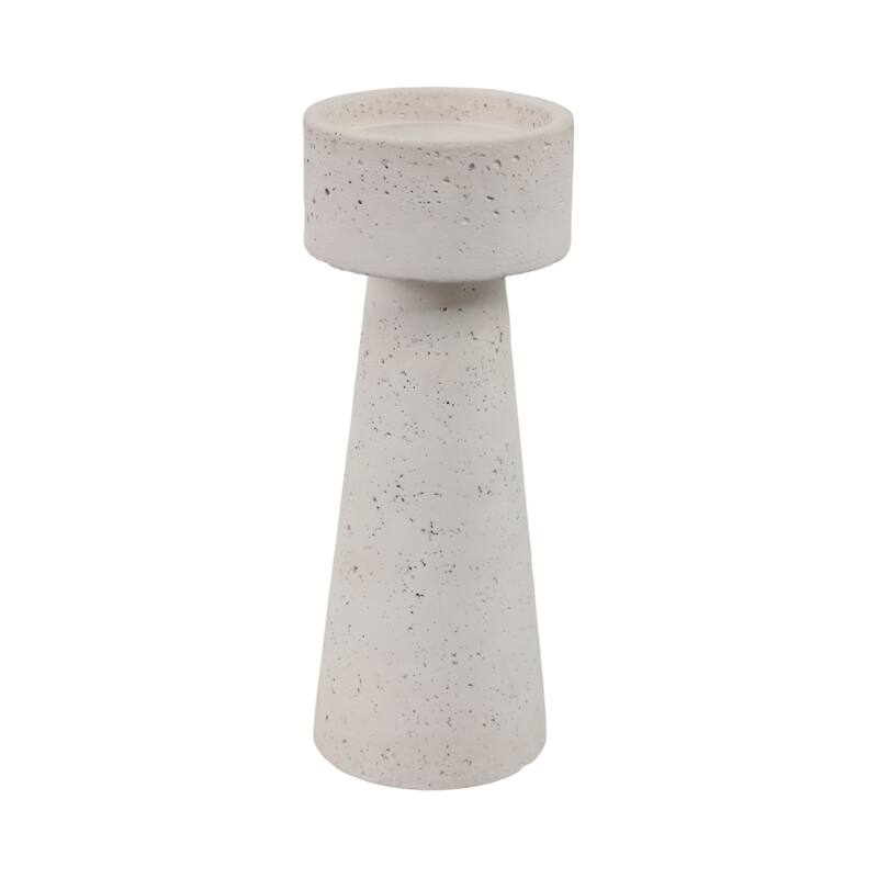 Pottery Taper Holder Cylindrical Top and Conical Base Design for Home