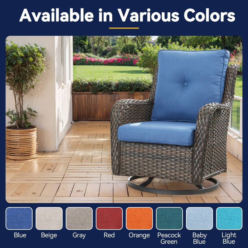 All-Weather Deep Seating Chair Cushions for Patio Chairs