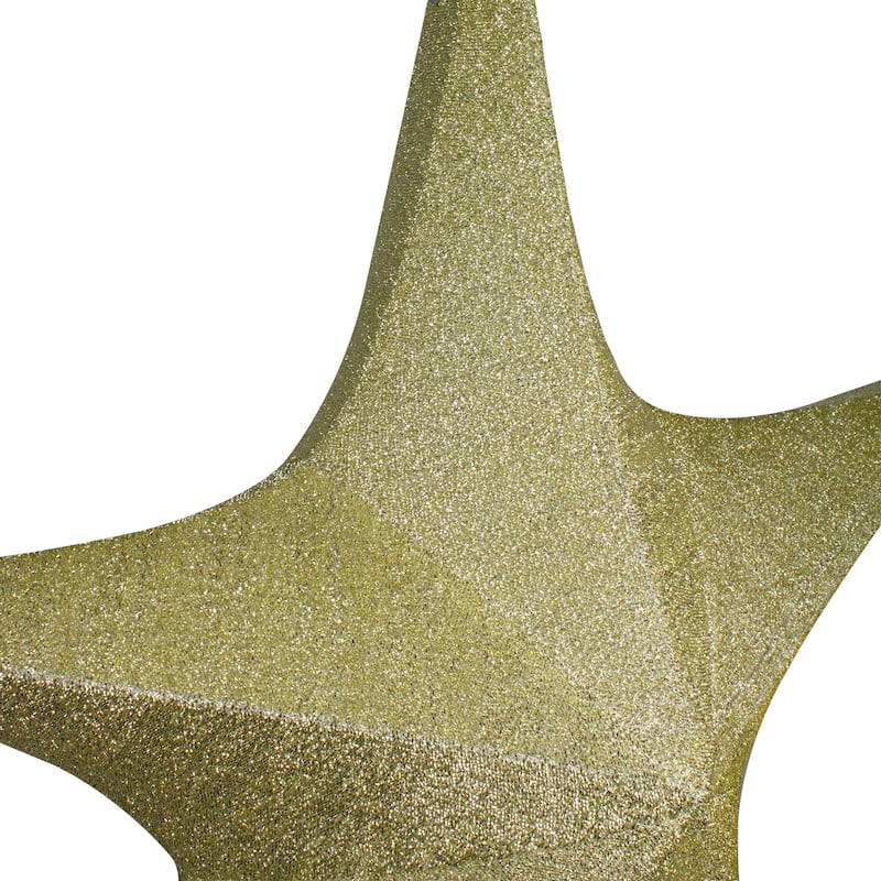 44" Tinsel Foldable Christmas Star Outdoor Decoration