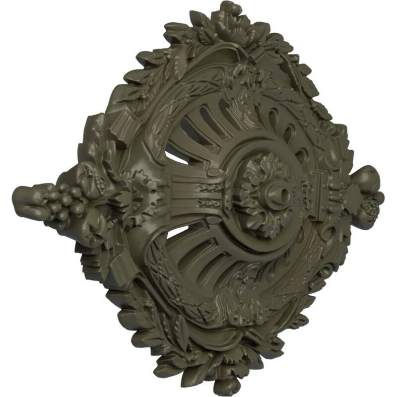 35 7/8"W x 22 1/2"H x 4 3/8"P Antonio Ceiling Medallion