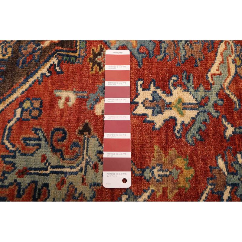 ECARPETGALLERY Hand-knotted Jules Sultane Dark Copper Wool Rug - 5'11 x 6'0