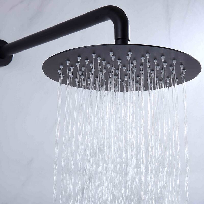 Three Handles Double Functions Complete Shower System With Rough-In Valve