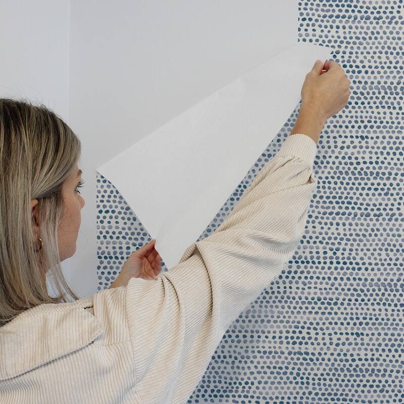 Moire Dots Removable Peel and Stick Wallpaper