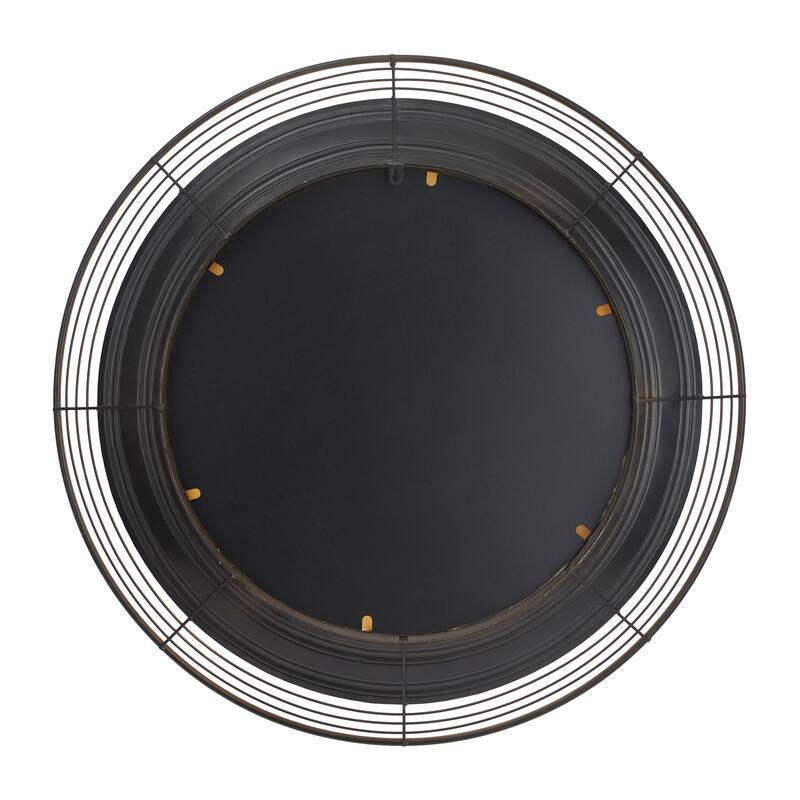 Brown Metal Bohemian Wall Mirror - 36"W, 36"H