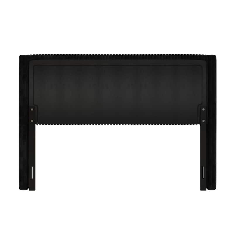 Clayfell Lenox Upholstered Wingback Headboard, Soft Corduroy, Easy to Assemble