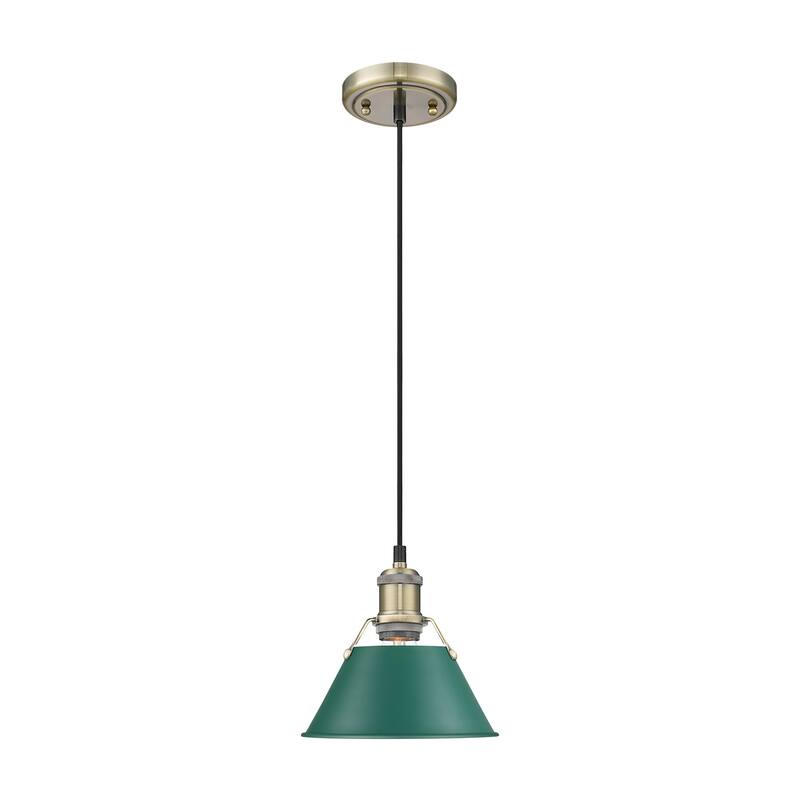 Golden Lighting 3306-S AB Orwell 8" Wide Mini Pendant