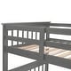 preview thumbnail 13 of 16, Contemporary Design Bunk Bed with Stairway and Guardrails, Safety Guaranteed, Maximized Storage Space, Grey
