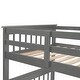 preview thumbnail 13 of 55, Twin over Full Bunk Bed with Drawer, Storage and Guard Rail, Gray