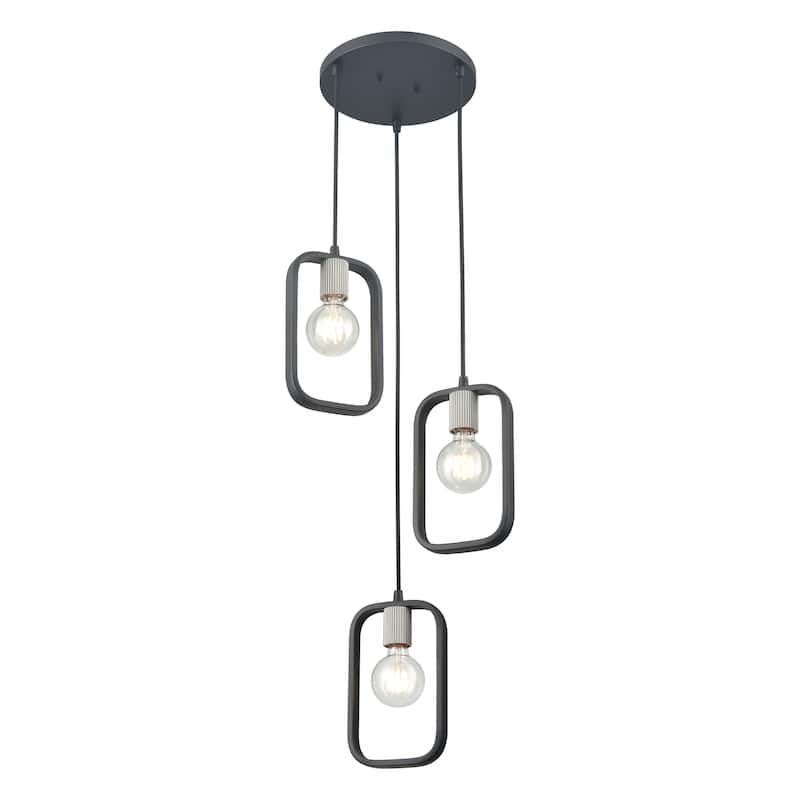 Dylan 39-inch Wide 4-Light Linear Chandelier in Matte Black
