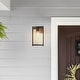preview thumbnail 1 of 6, Hunter Astwood Outdoor WeatherMax Black Wall Light - Transitional, Modern - Front Porch, Patio, Garage - Corrosion Resistant! 14"