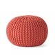 preview thumbnail 15 of 62, Moro Handcrafted Modern Cotton Pouf by Christopher Knight Home