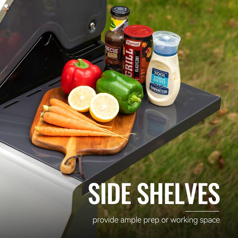 Royal Gourmet 5-Burner Gas Grill with Sear Burner & Side Burner, Grey