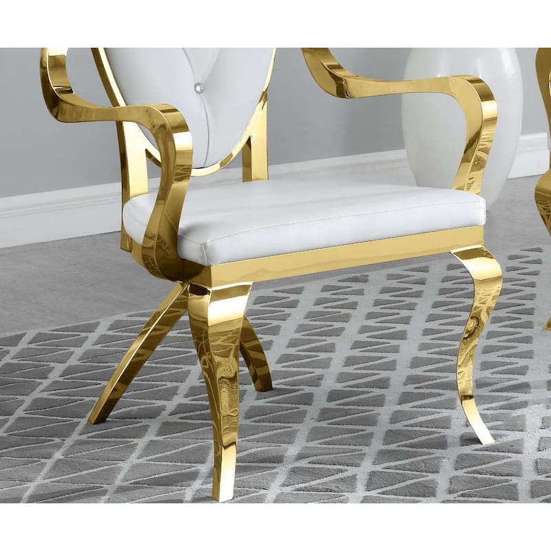 Best Quality Furniture Faux Crystal Arm Chairs