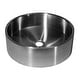 preview thumbnail 3 of 5, Round 15.75-in Stainless Steel Sink with Rim in Silver with Drain