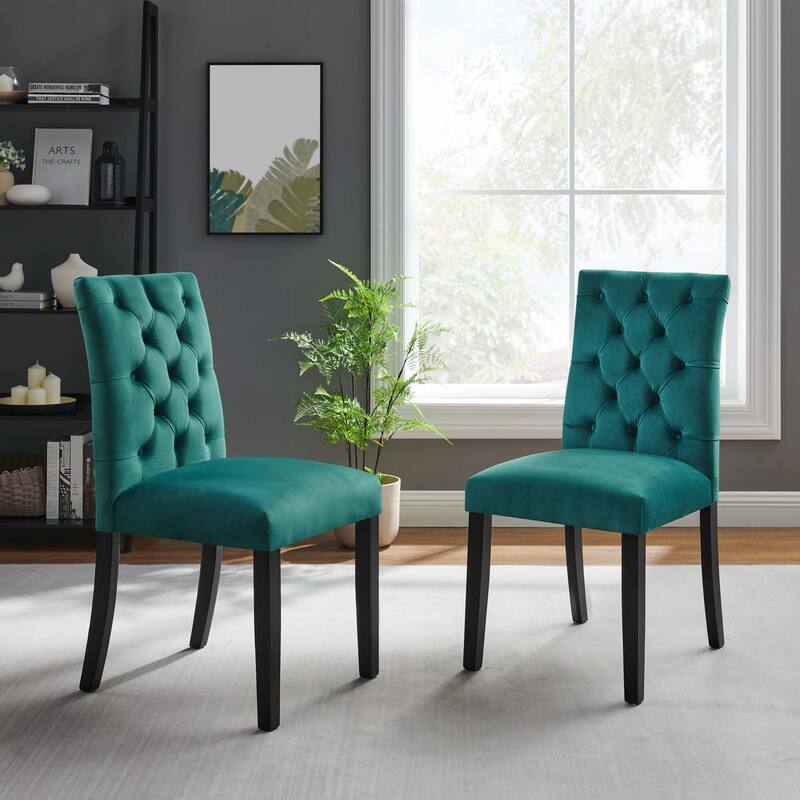 Duchess Performance Velvet Dining Chairs - Set of 2
