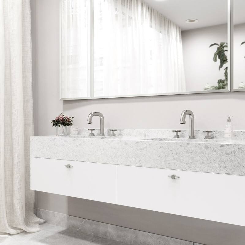 Vigo VG01305 Hart 1.2 GPM 8" H Double Handle Widespread Bathroom