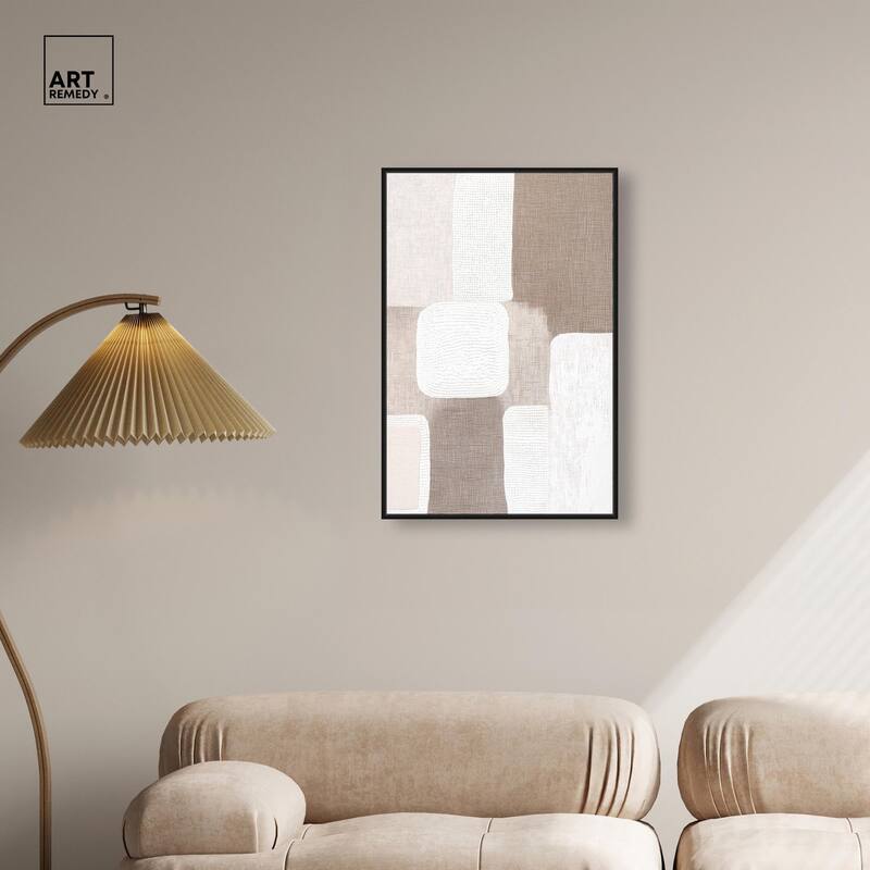 Stucco Squares I Canvas by Art Remedy