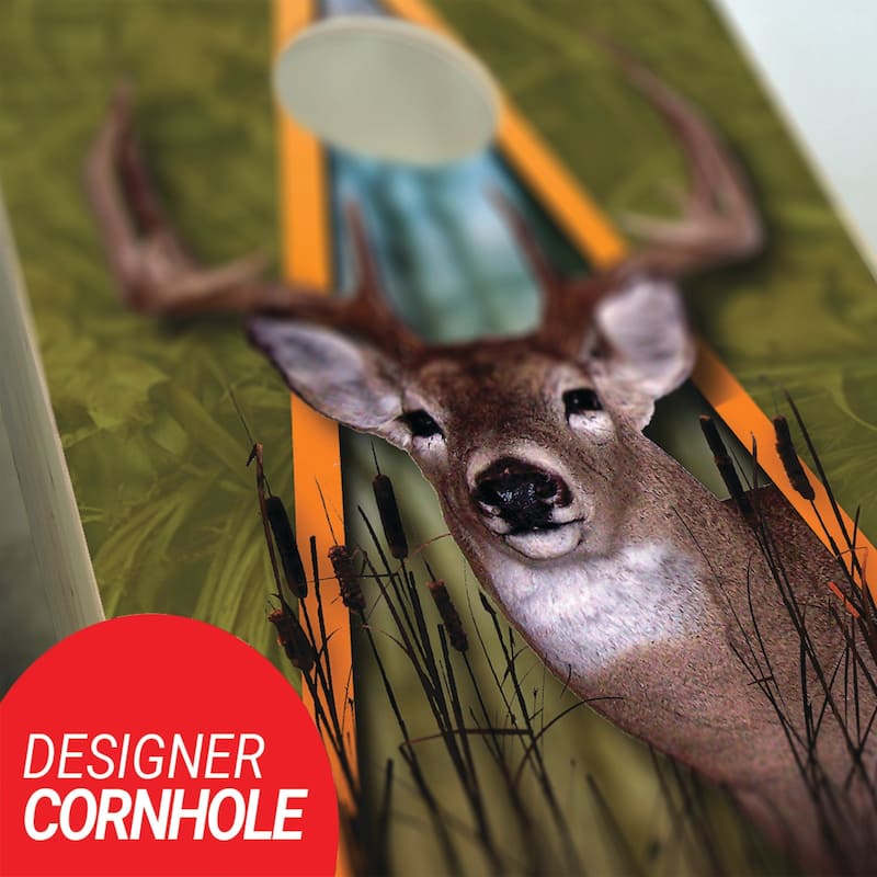Deer Cornhole Board Outdoor Game Set