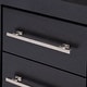 preview thumbnail 11 of 16, Furniture of America Alaric Modern Black Solid Wood 6-Drawer Vanity Set with LED and Power Outlet