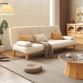JASIWAY Modern Solid Wood Sleeper Sofa Bed - On Sale - Bed